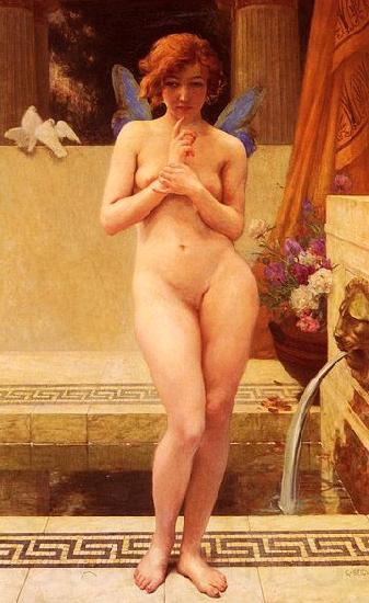 Guillaume Seignac Nymph at the Fountain France oil painting art